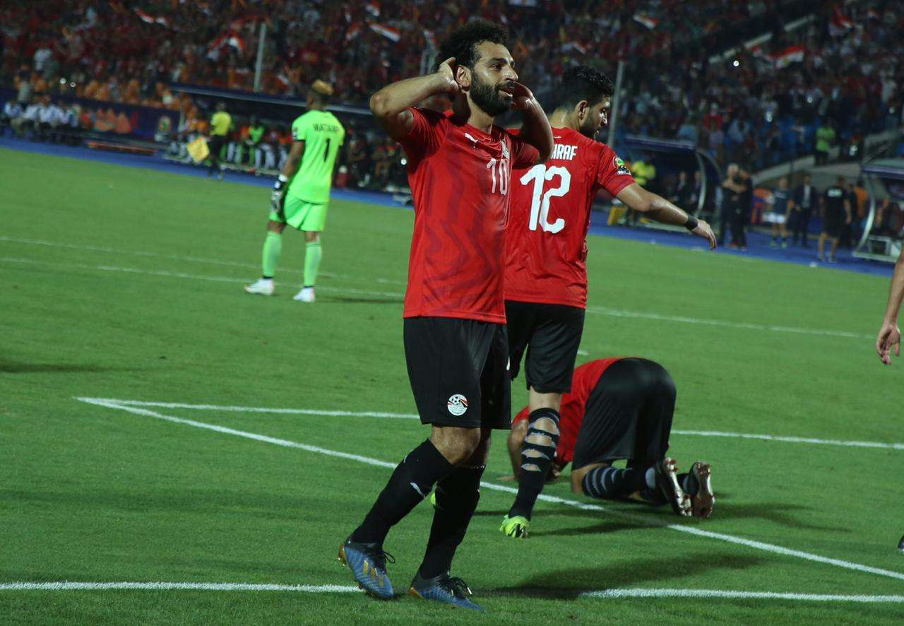 Mohamed Salah during his participation with the Pharaohs at 2019 AFCON 