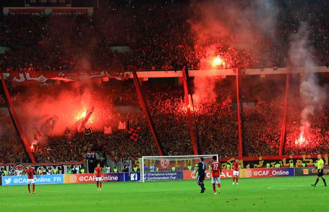 Al Ahly Fans During the Red Devils 6-2 Victory over Etoile du Sahel 