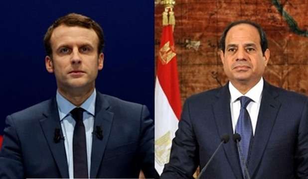 Sisi and Macron Discuss Libya