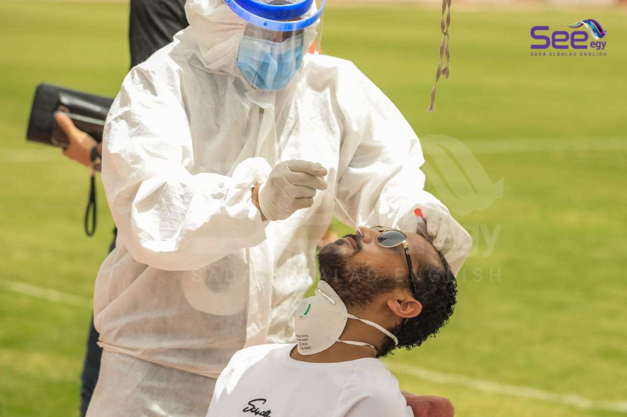 Coronavirus Swab is taken from Walid Soliman 