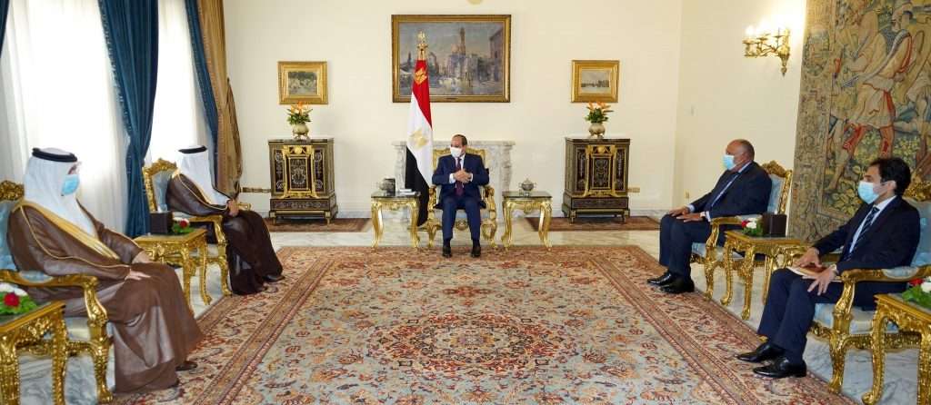 Spox: Sisi Receives Foreign Minister of Bahrain