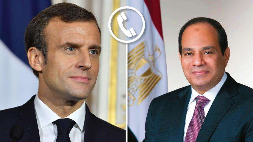 Sisi, Macron Discuss Libya, Palestine, Lebanon: Spox