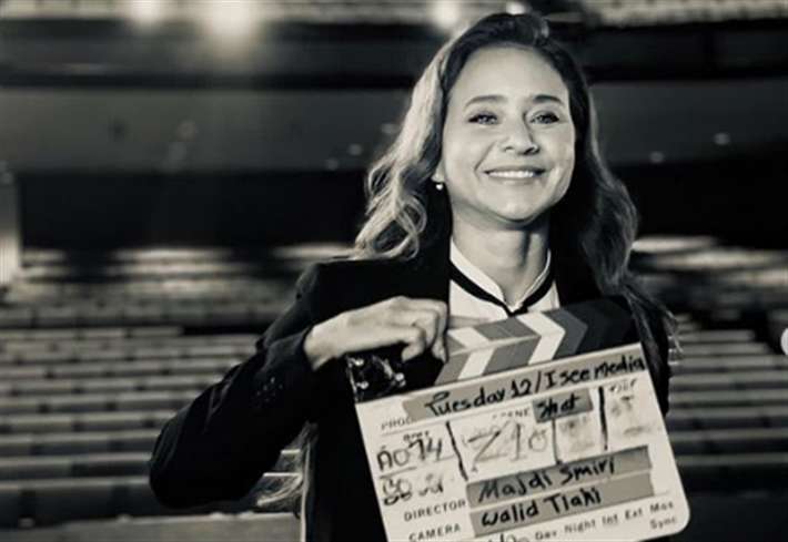 Nelly Karim at the behind-the-scenes of her latest film “Tuesday 12”