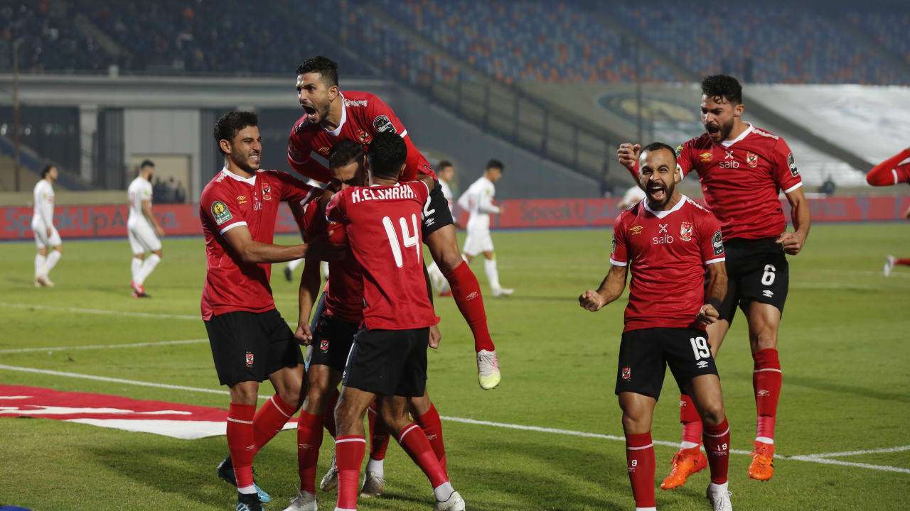 Al Ahly Players are Celebrating the victory