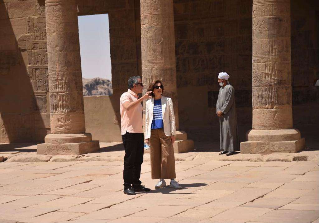 Minister of Tourism Khaled al-Anani, UNESCO Director-General Visit Aswan