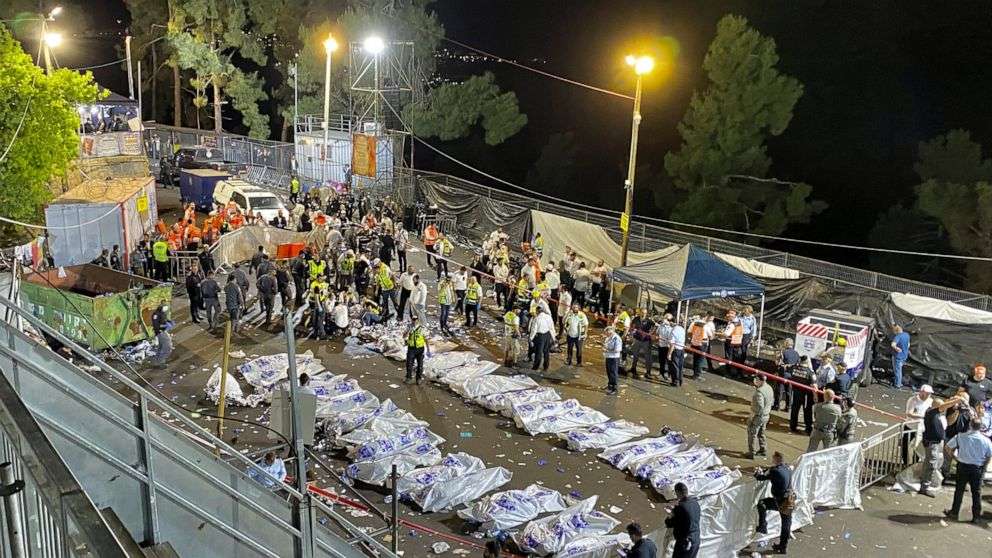 At least 44 killed, 100 injured during stampede at Israeli religious festival - AP