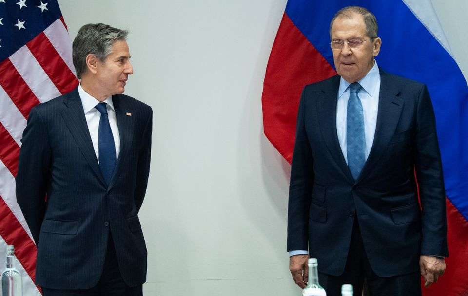 U.S. Secretary of State Antony Blinken having first meeting with Russian Foreign Minister Sergei Lavrov