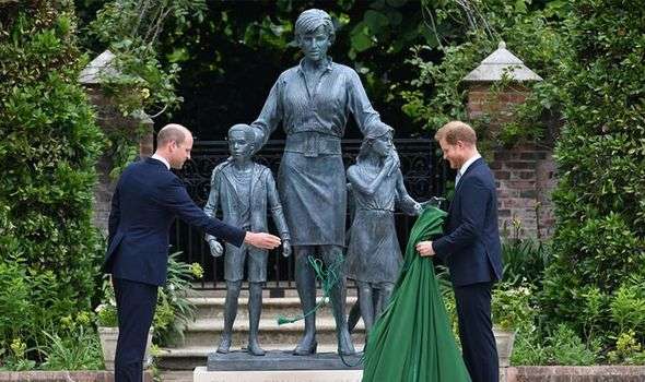 Prince William, Prince Harry Unite for Unveiling Diana Statue
