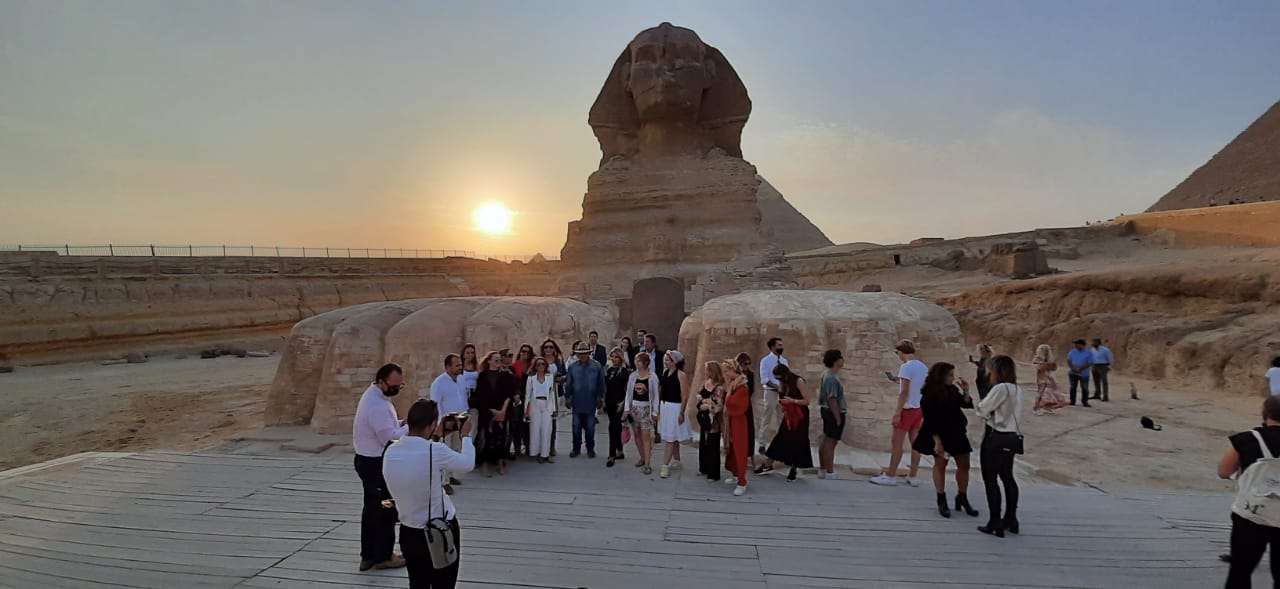 Zahi Hawass Gives Lecture on Archaeological Discoveries to High-ranking American Delegation