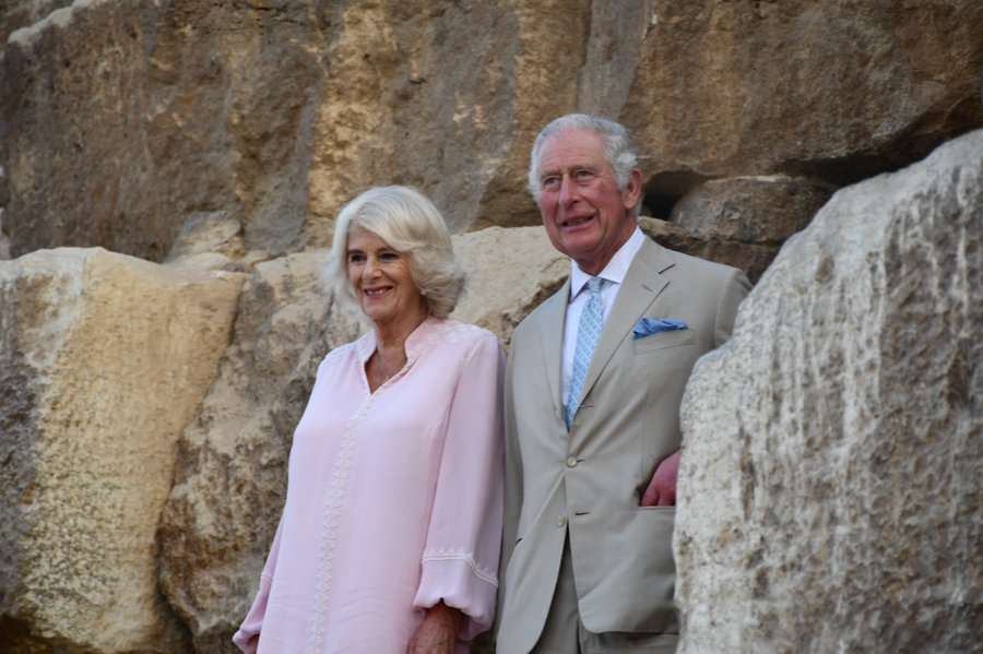 Prince Charles and Duchess Camilla Visit Pyramids 