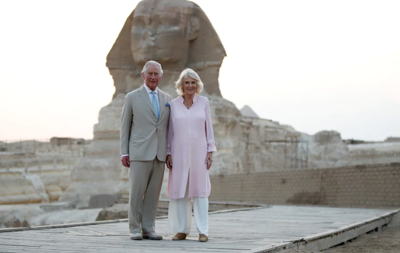 Prince Charles, Duchess Camilla Visit Pyramids (Photos)