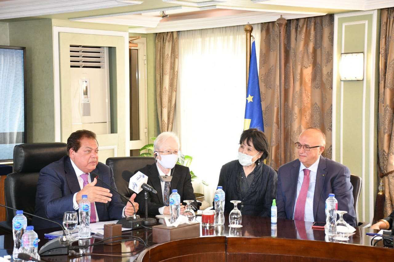 Japanese Ambassador with MP Mohamed Abou El-Enein