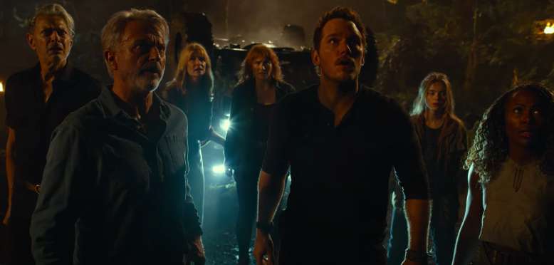 A scene from “Jurassic World: Dominion”