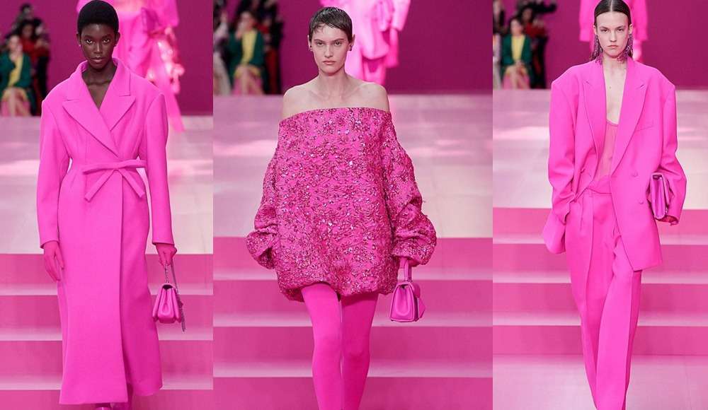 Valentino Debuts Pink, Black Collection at Paris Fashion Week | Sada Elbalad