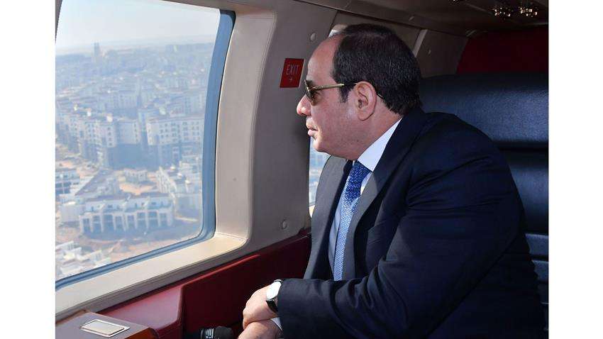 Sisi Inspects Work Progress in New Administrative Capital