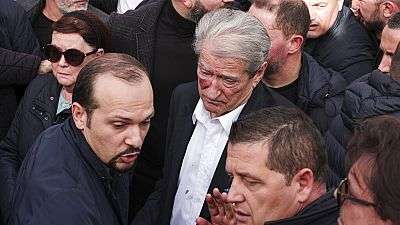 Albanian Opposition Leader Attacked During Anti-govt Protest | Sada Elbalad